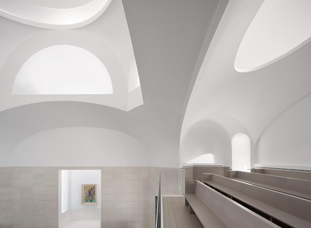 Every time you walk into the church,” says church patron Elie Akilian, “you should be reminded that this is something that a lot of people gave their life for.” (Dror Baldinger / David Hotson Architect)